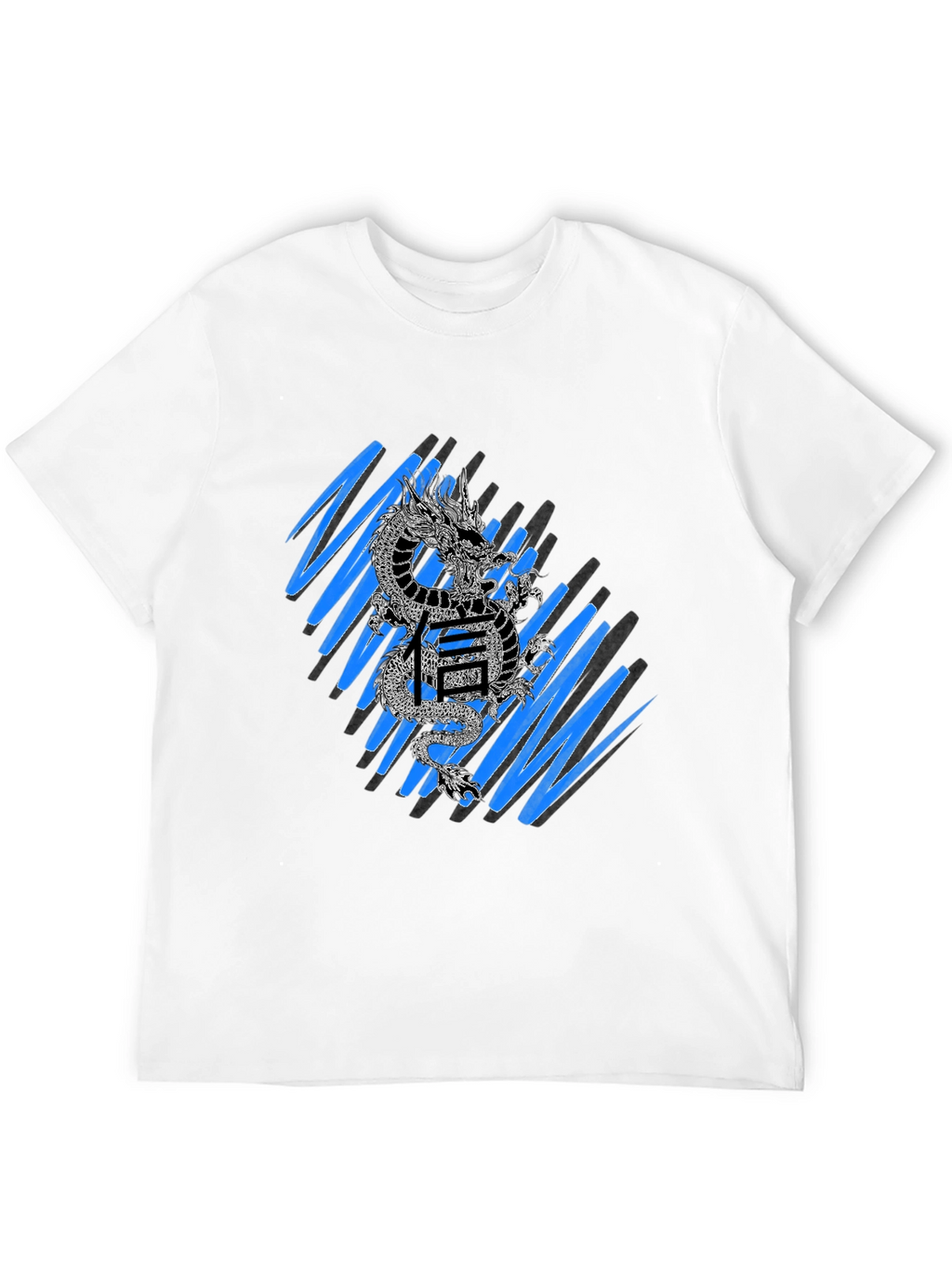 Dragon & Kanji Graphic Tee - Streetwear Style