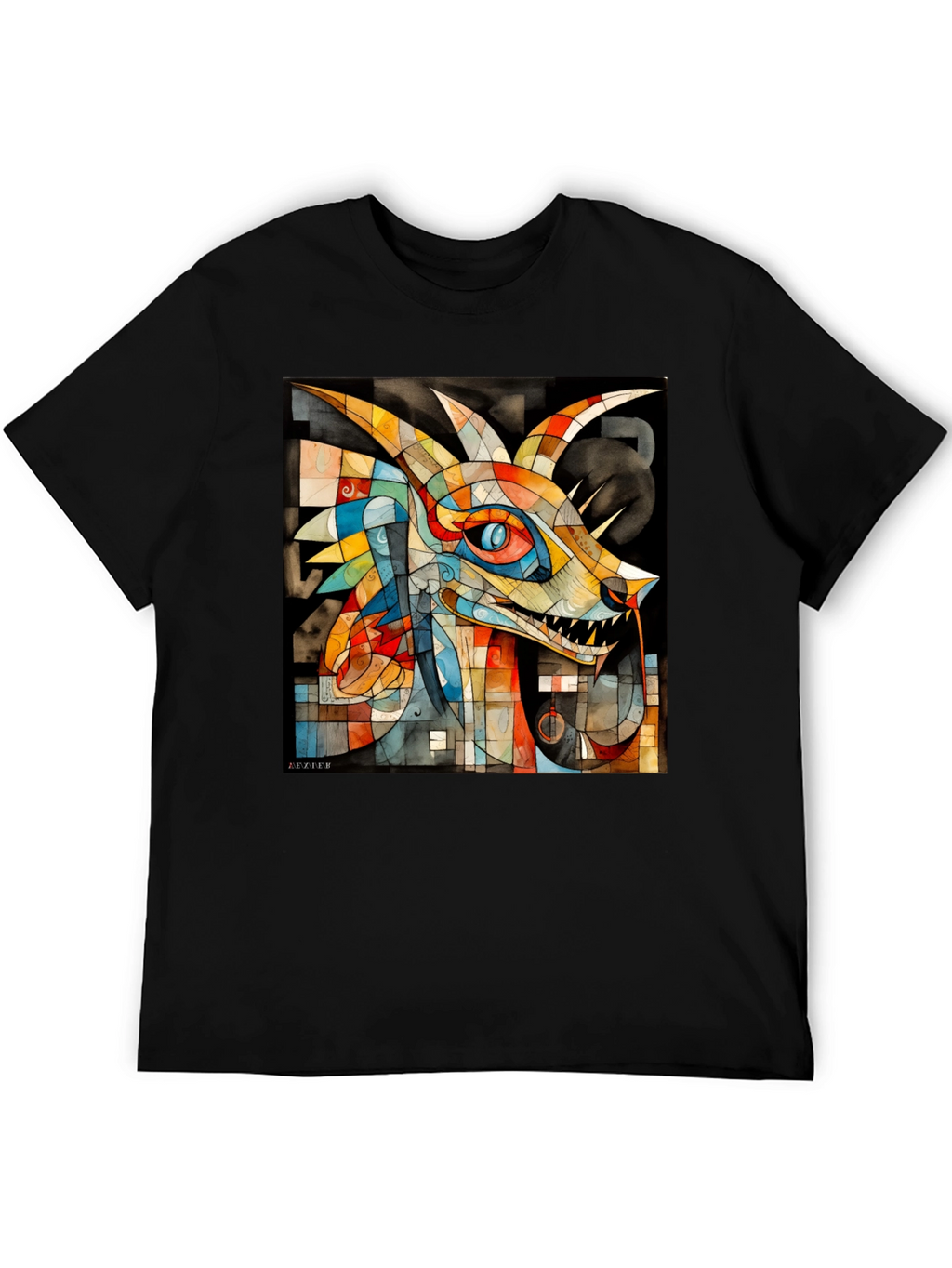Abstract Dragon Graphic Tee