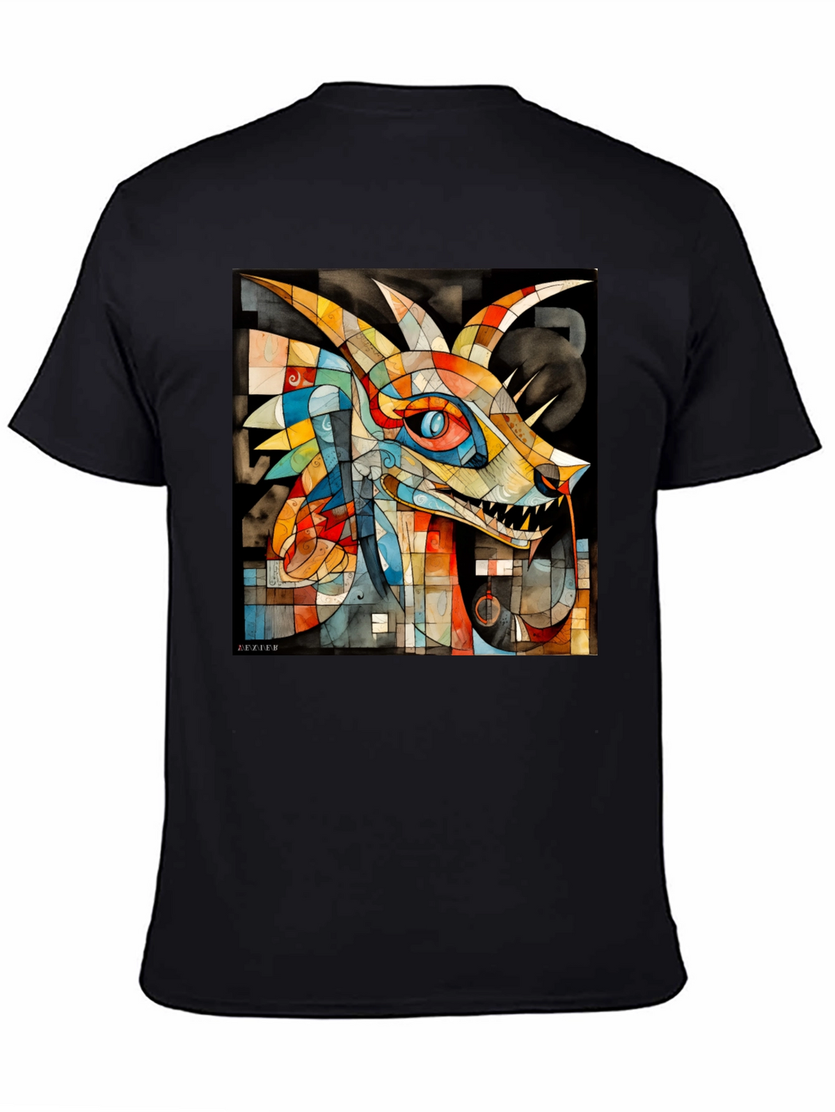 Abstract Dragon Graphic Tee