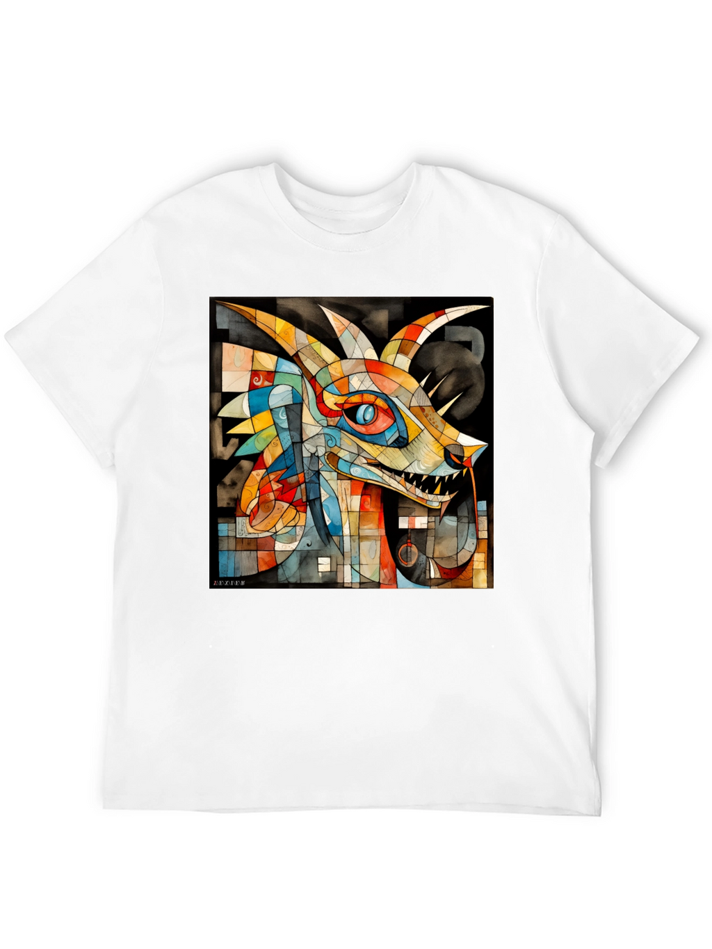 Abstract Dragon Graphic Tee