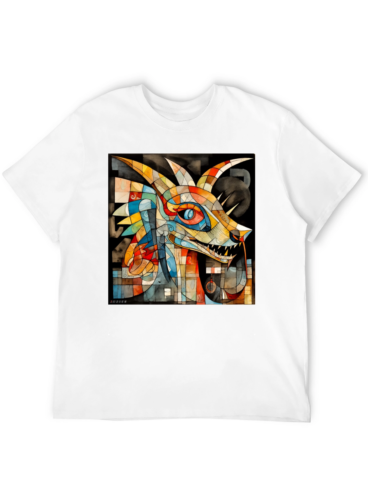 Abstract Dragon Graphic Tee