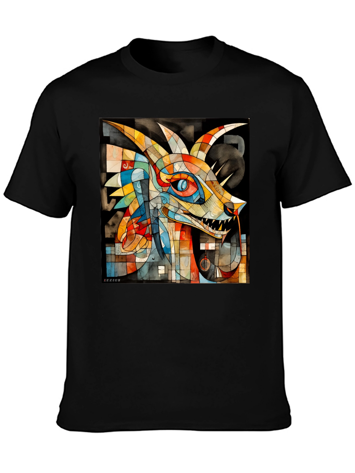 Abstract Dragon Graphic Tee