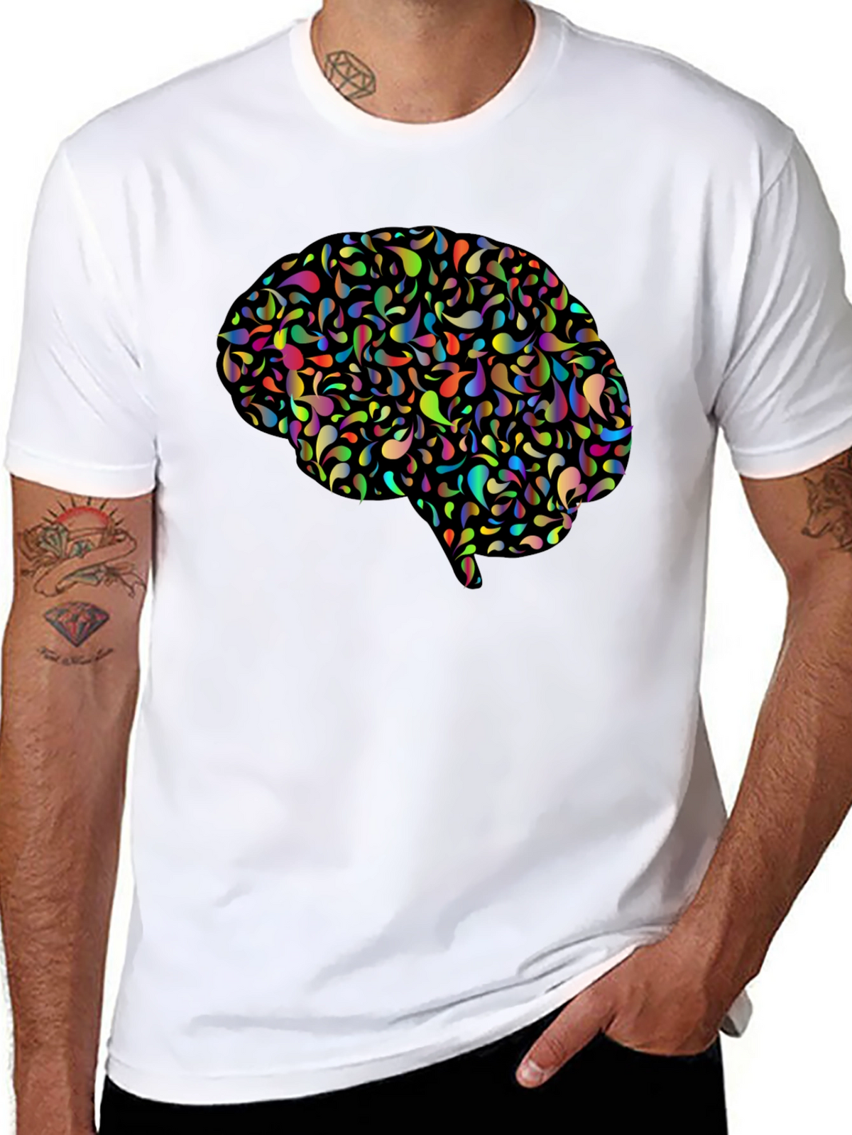 Creative Brain Graphic Tee - Think Outside the Box!