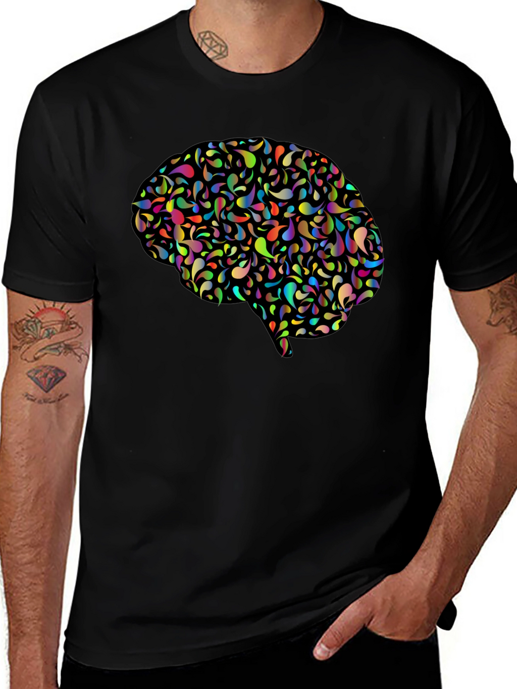 Creative Brain Graphic Tee - Think Outside the Box!