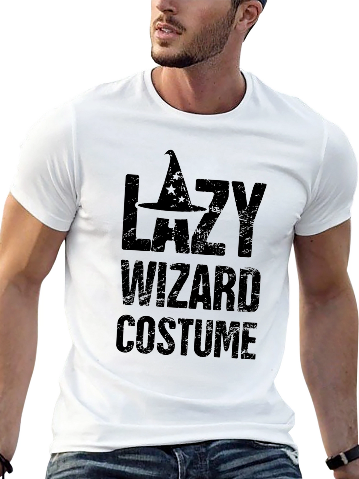 Lazy Wizard Costume T-Shirt - Black