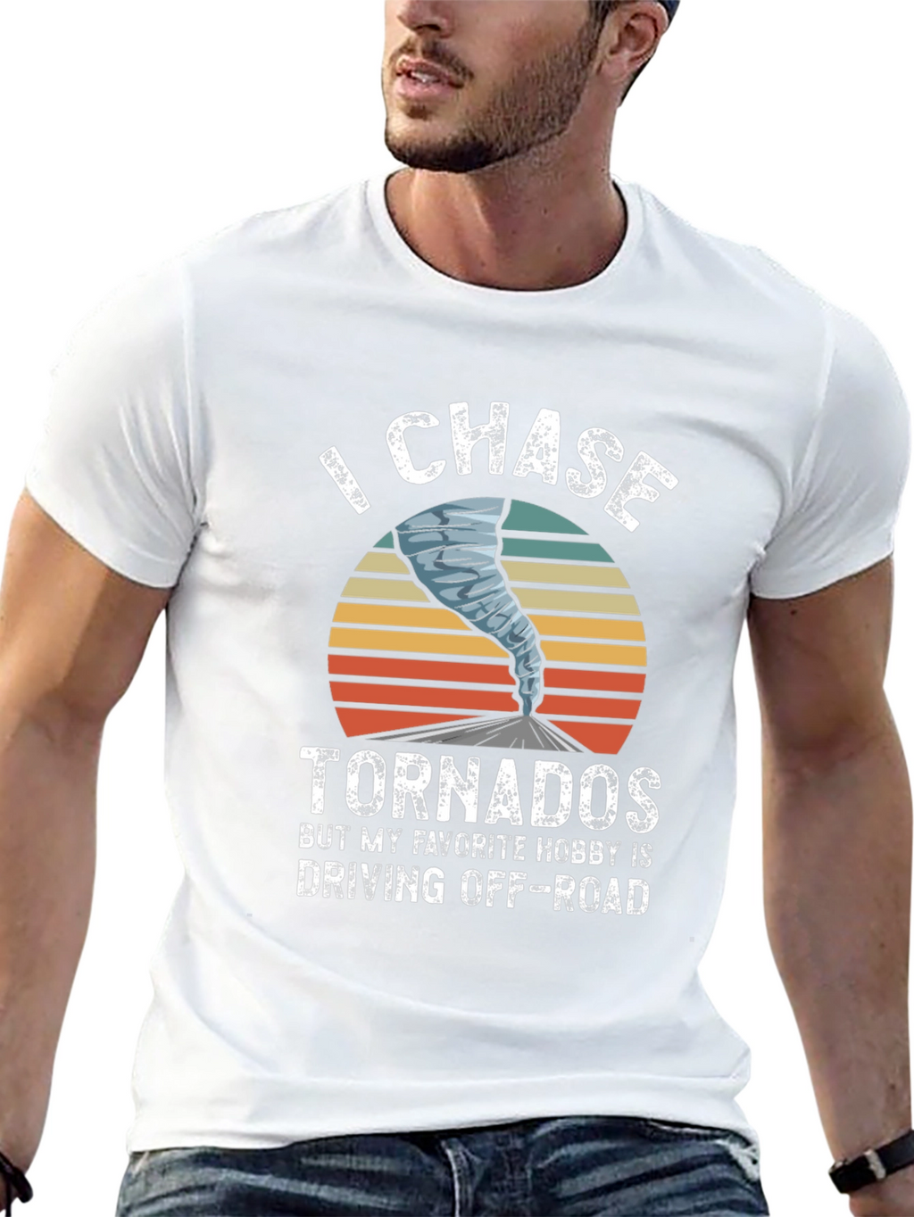 I Chase Tornadoes Mens Graphic T-Shirt
