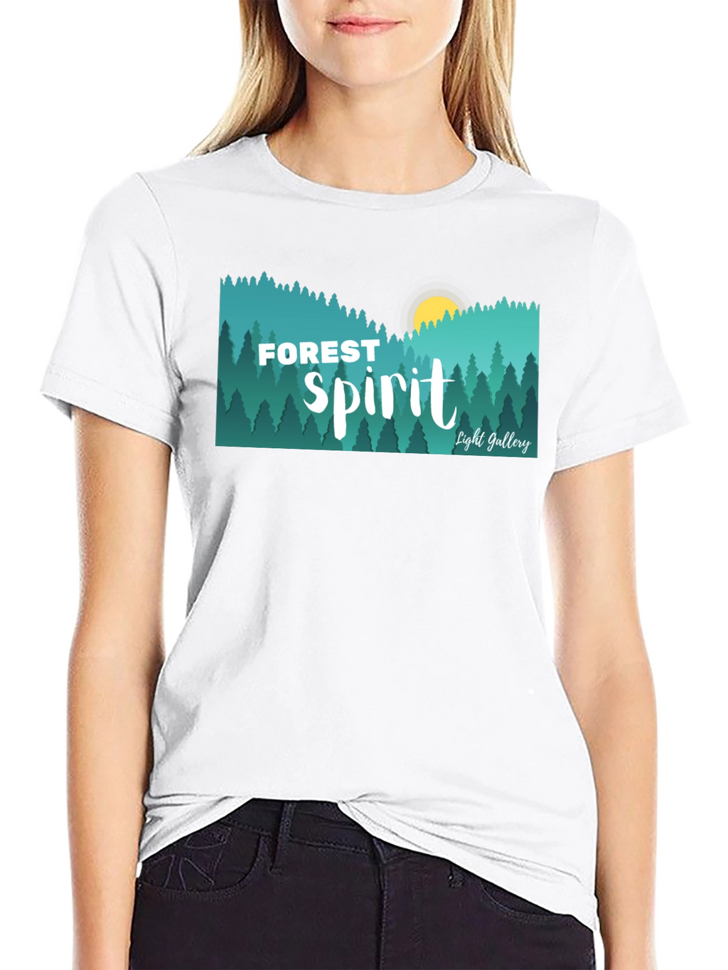Forest Spirit Graphic Tee - Nature Inspired Design