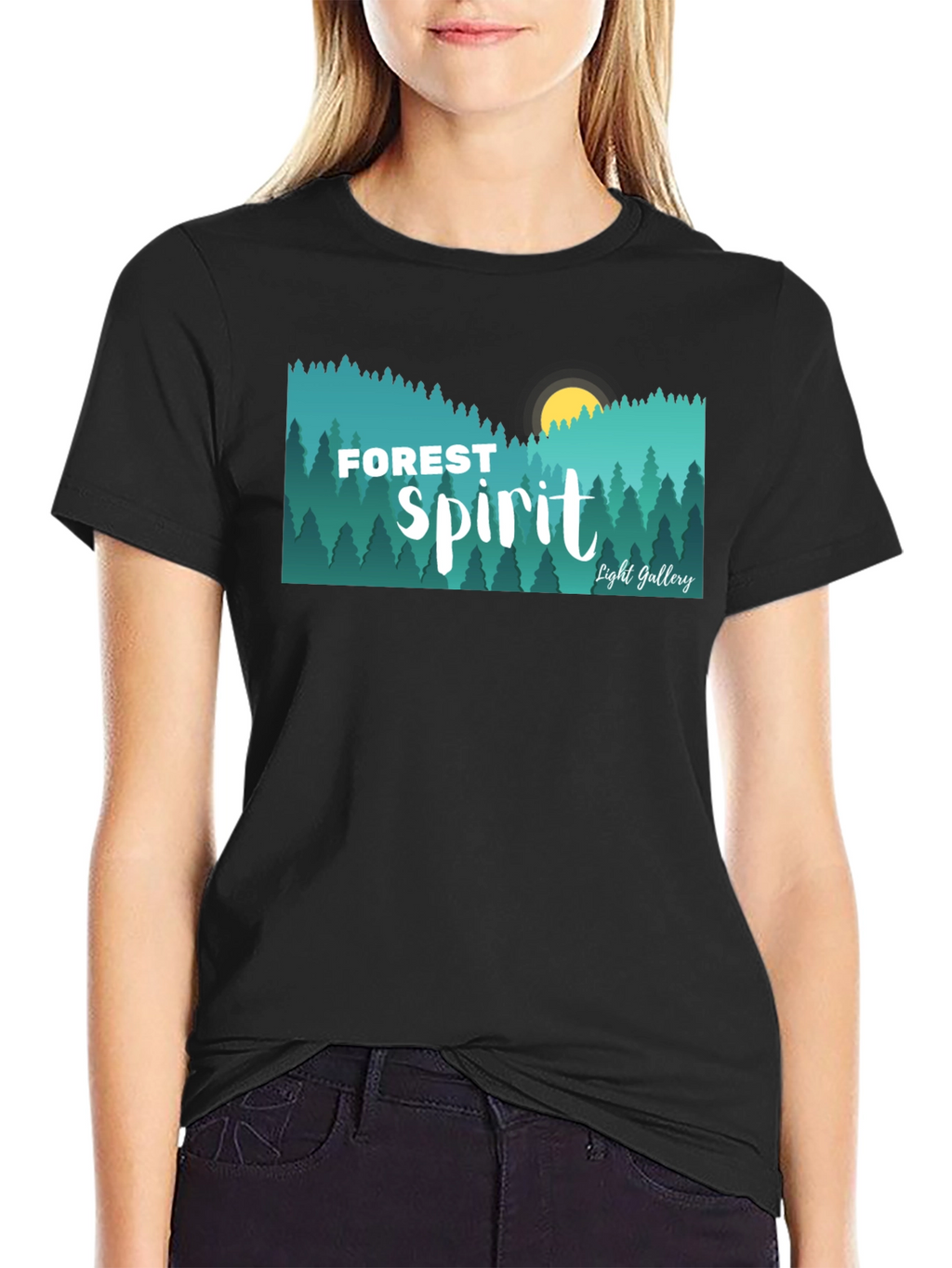Forest Spirit Graphic Tee - Nature Inspired Design