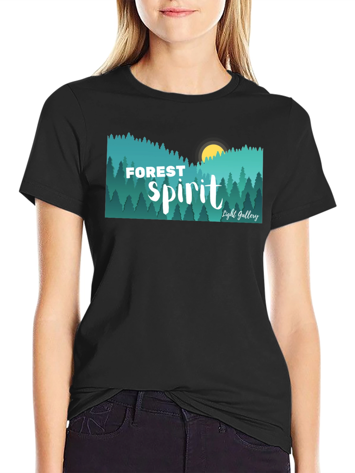Forest Spirit Graphic Tee - Nature Inspired Design
