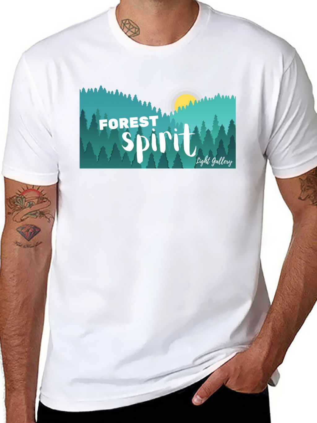 Forest Spirit Graphic Tee - Nature Inspired Design