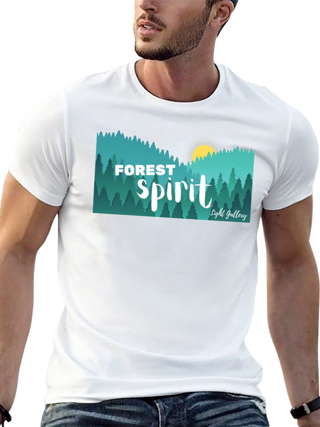 Forest Spirit Graphic Tee - Nature Inspired Design