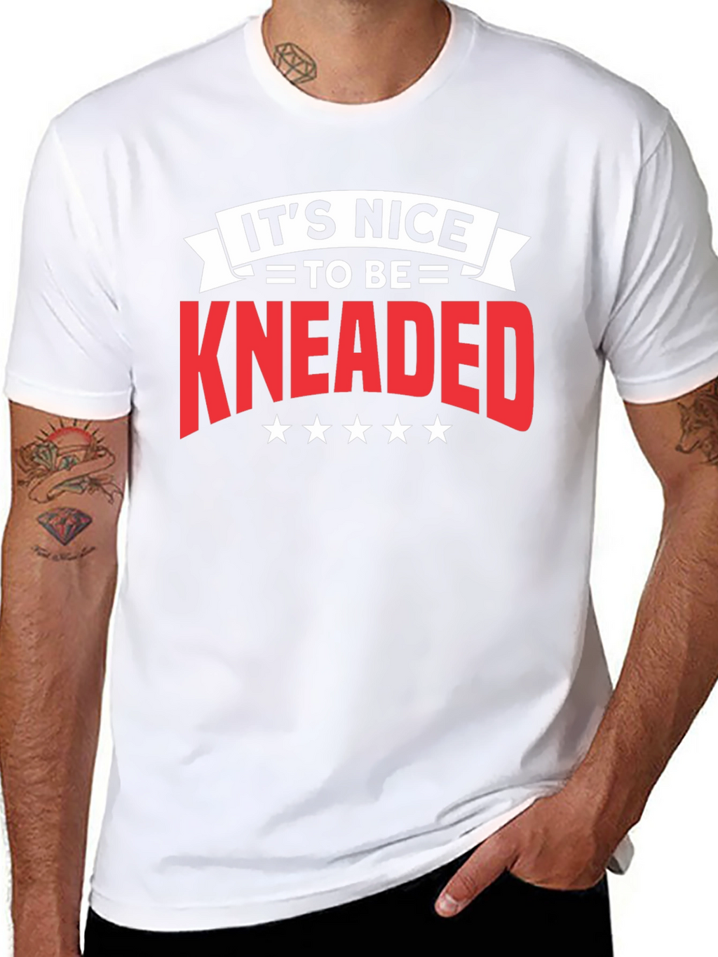 Its Nice To Be Kneaded Black T-Shirt