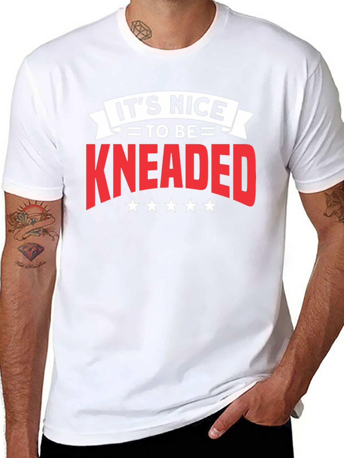 Its Nice To Be Kneaded Black T-Shirt