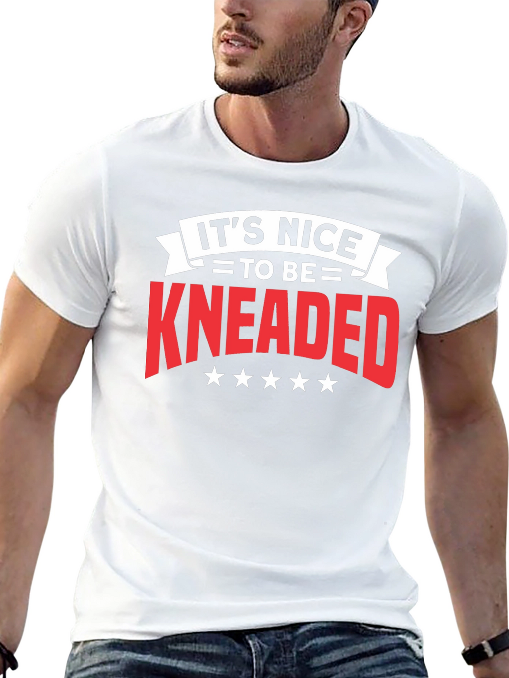 Its Nice To Be Kneaded Black T-Shirt
