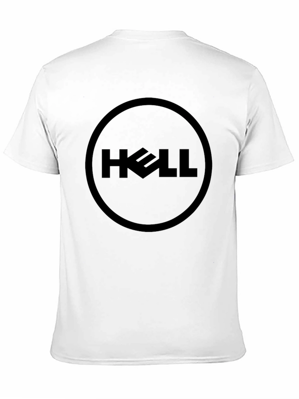 Humorous Black HELL Graphic Tee
