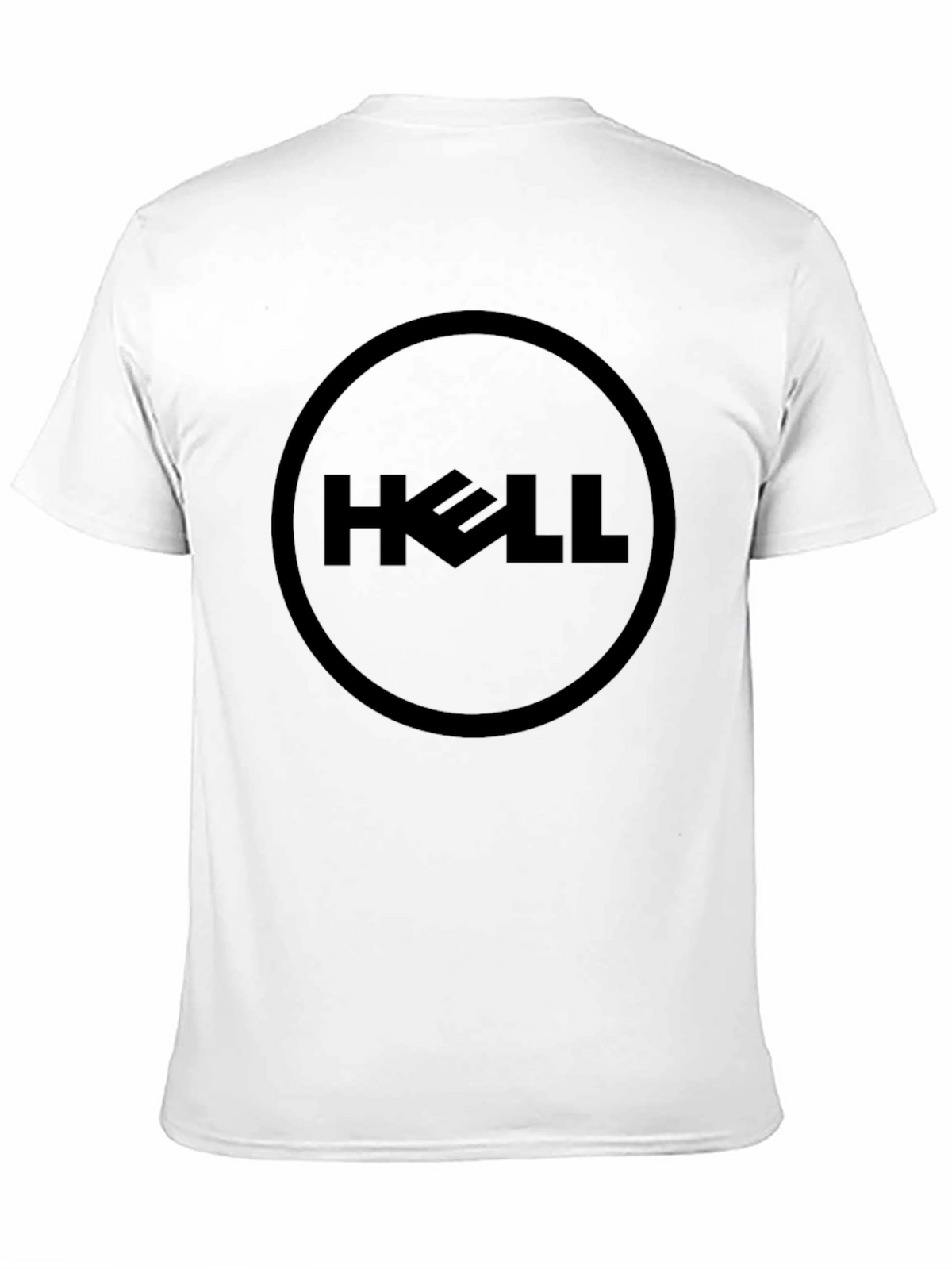 Humorous Black HELL Graphic Tee