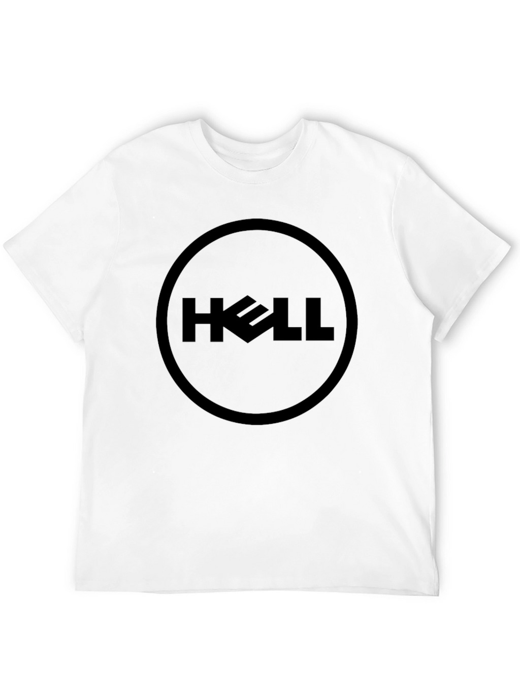 Humorous Black HELL Graphic Tee