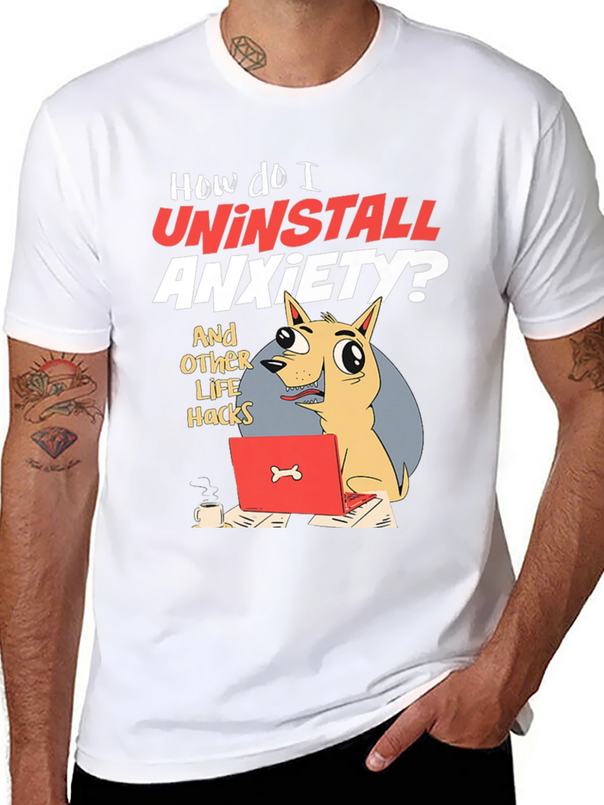 Uninstall Anxiety Graphic Tee