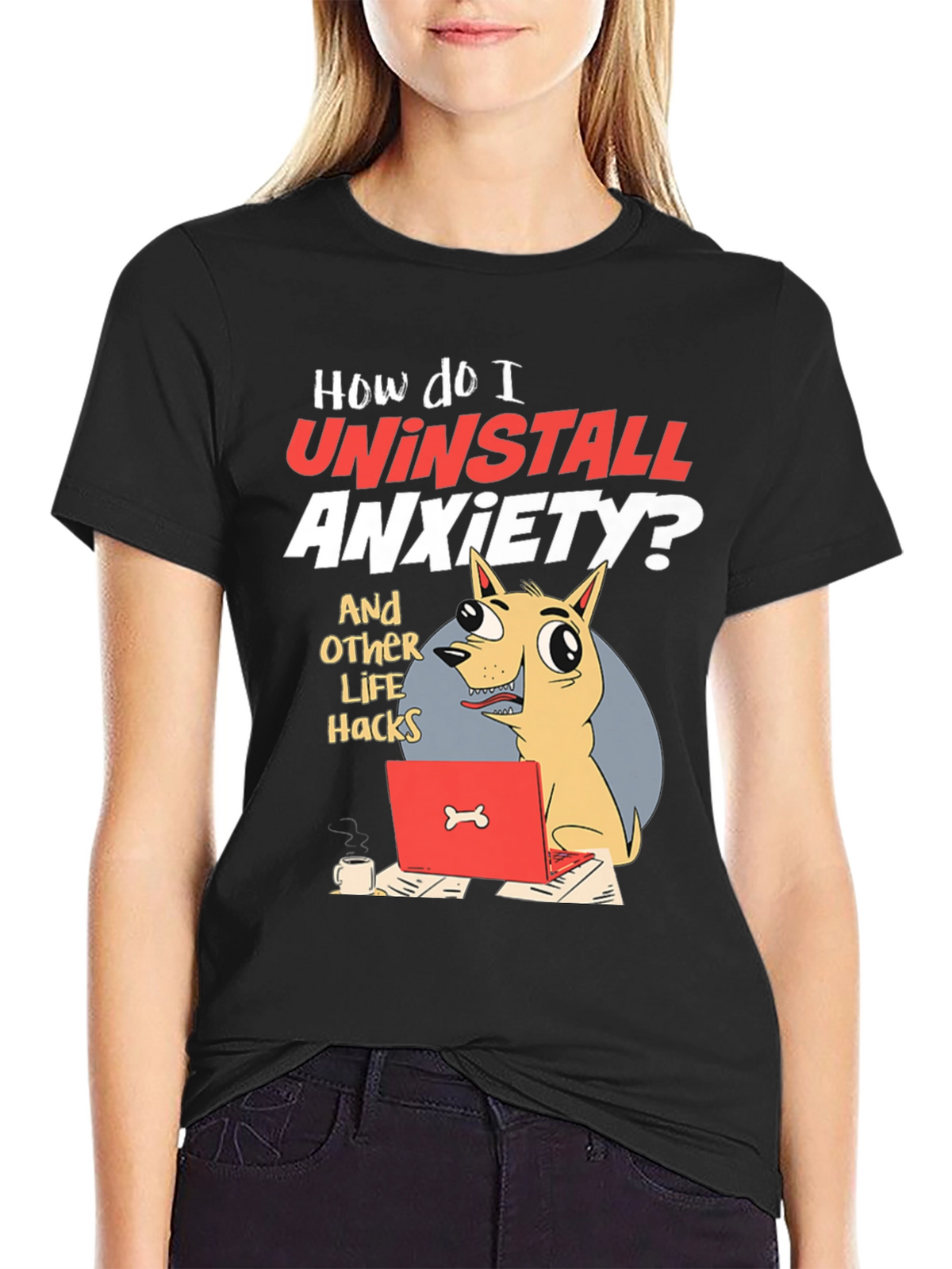Uninstall Anxiety Graphic Tee