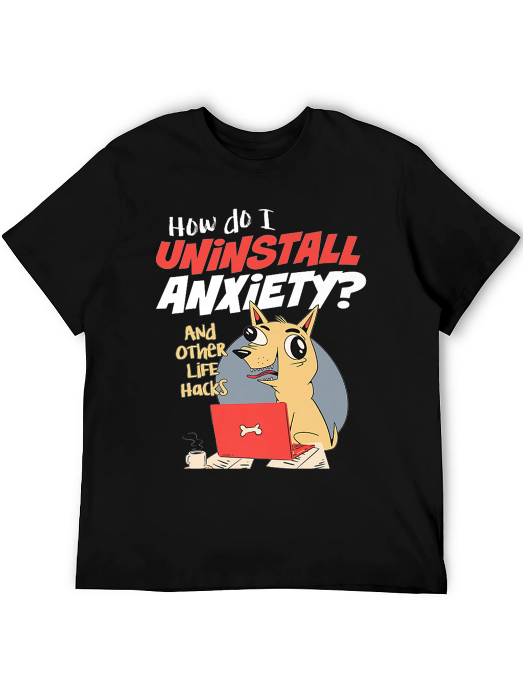 Uninstall Anxiety Graphic Tee
