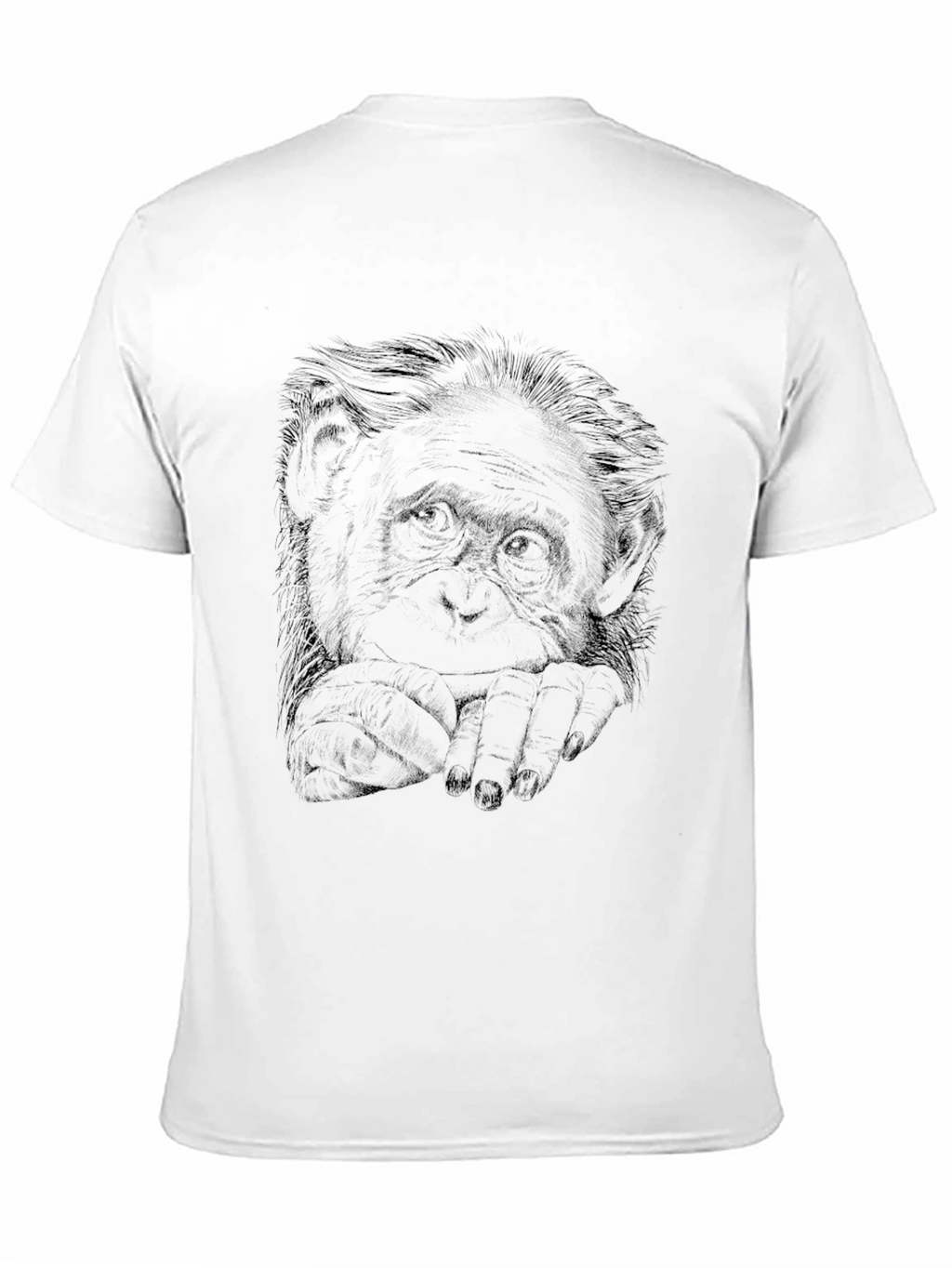 Cool Monkey Graphic Print Black T-Shirt