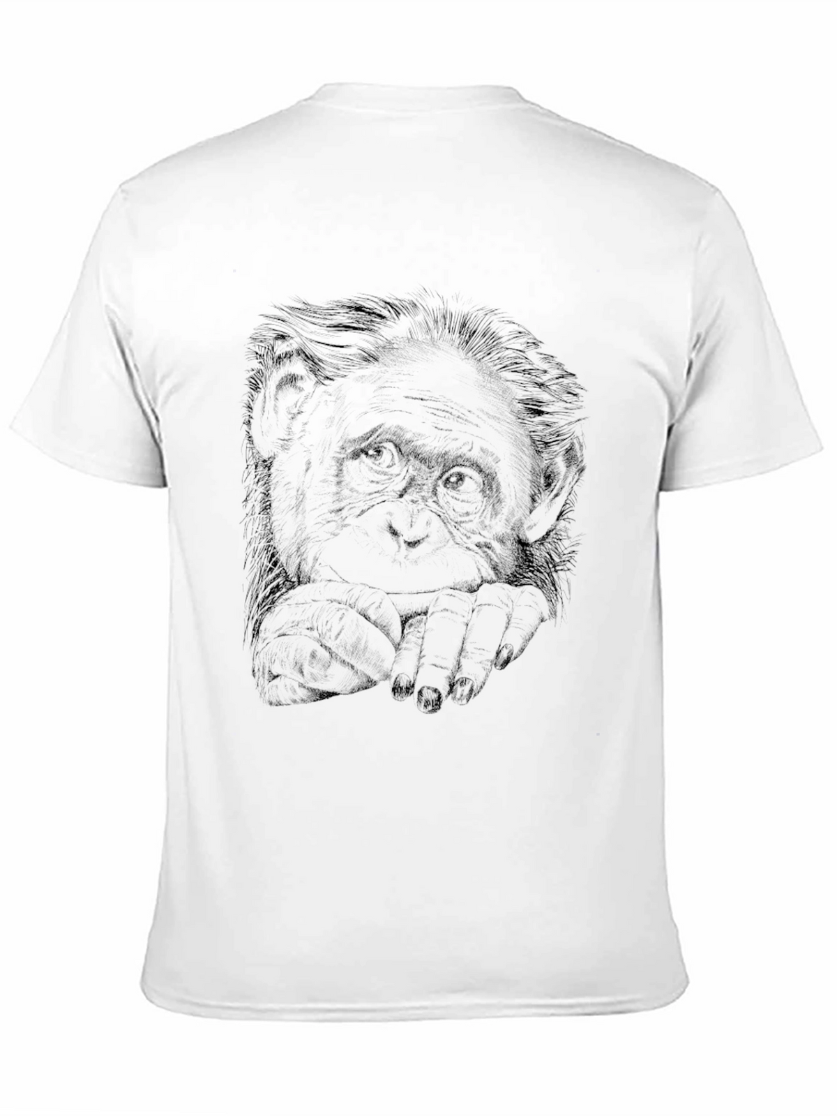 Cool Monkey Graphic Print Black T-Shirt