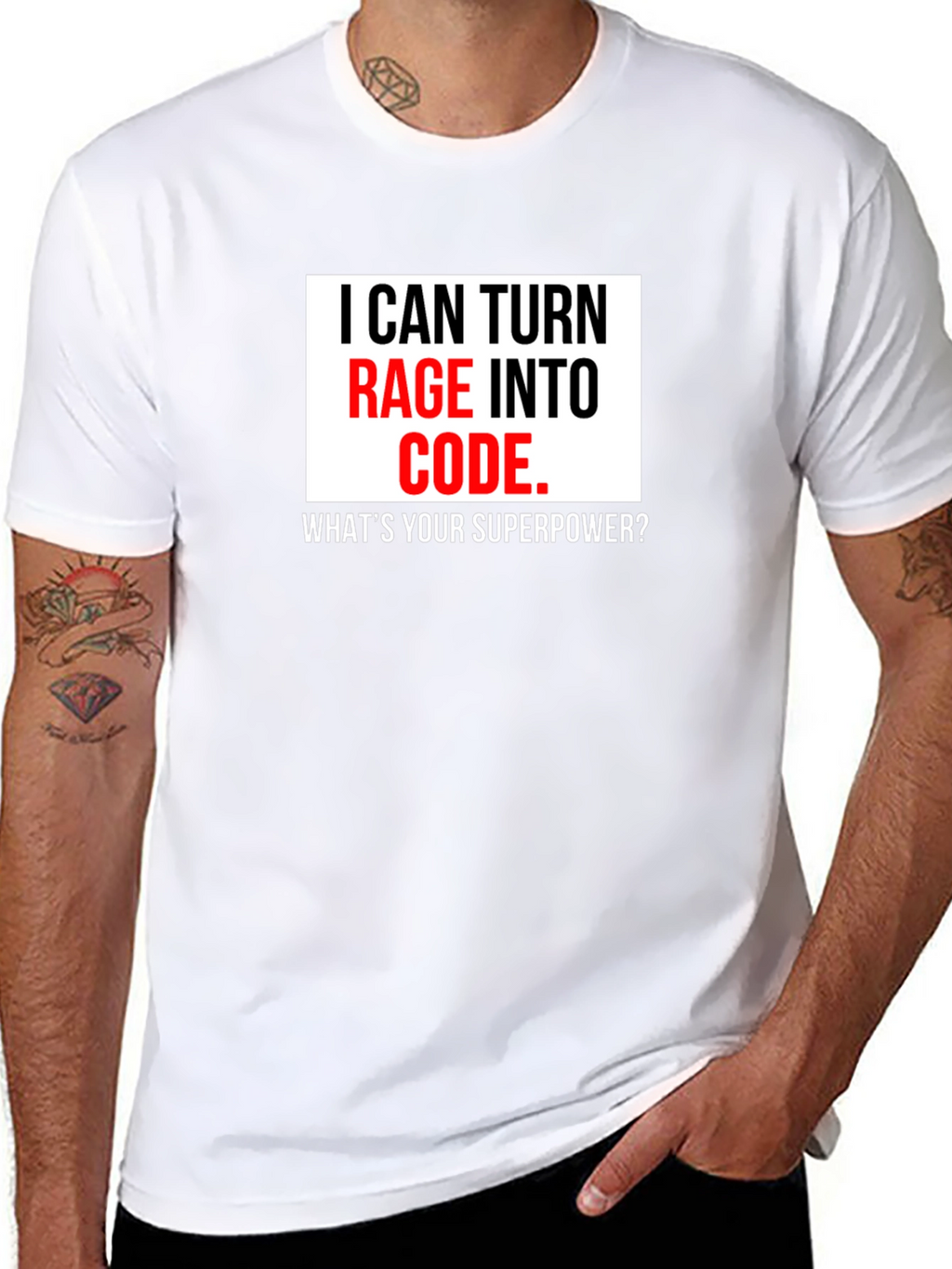 Rage Into Code T-Shirt - Programmer Superpower Tee