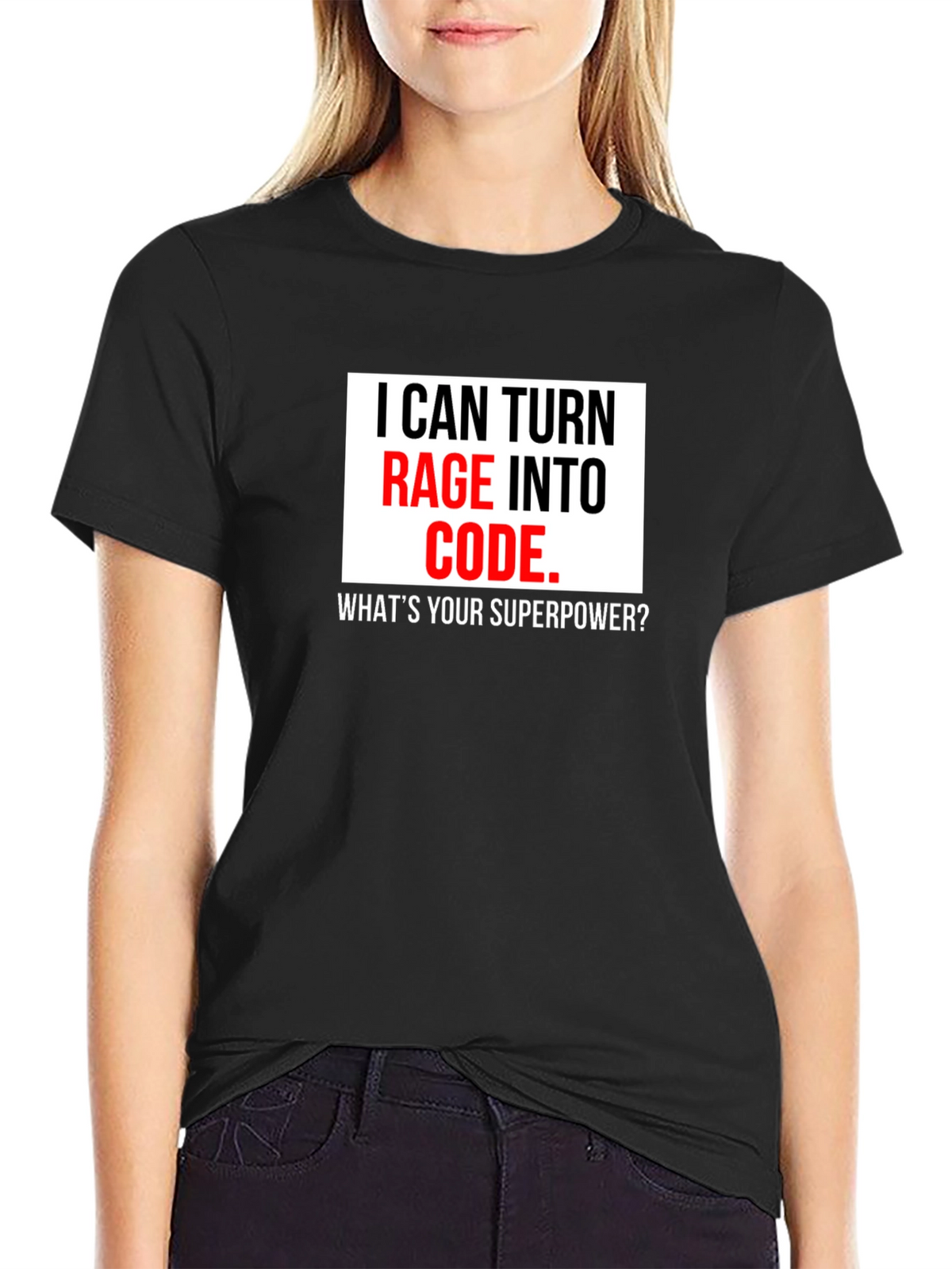Rage Into Code T-Shirt - Programmer Superpower Tee