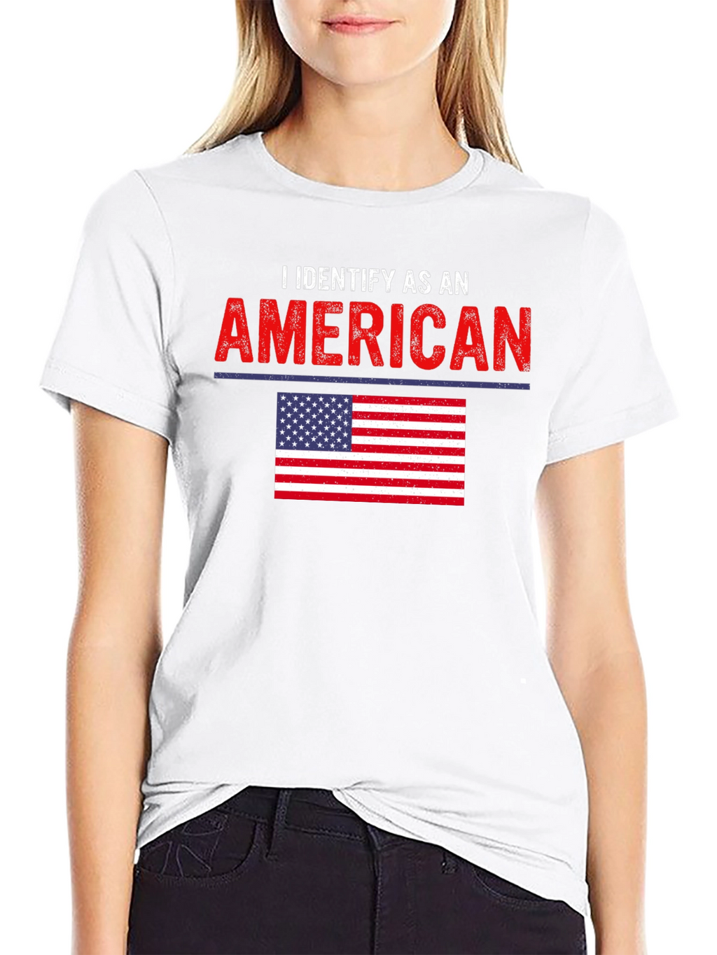 I Identify As An American Patriotic Graphic T-Shirt