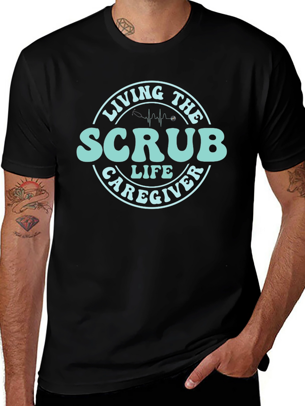 Scrub Life Caregiver T-Shirt - Medical Apparel