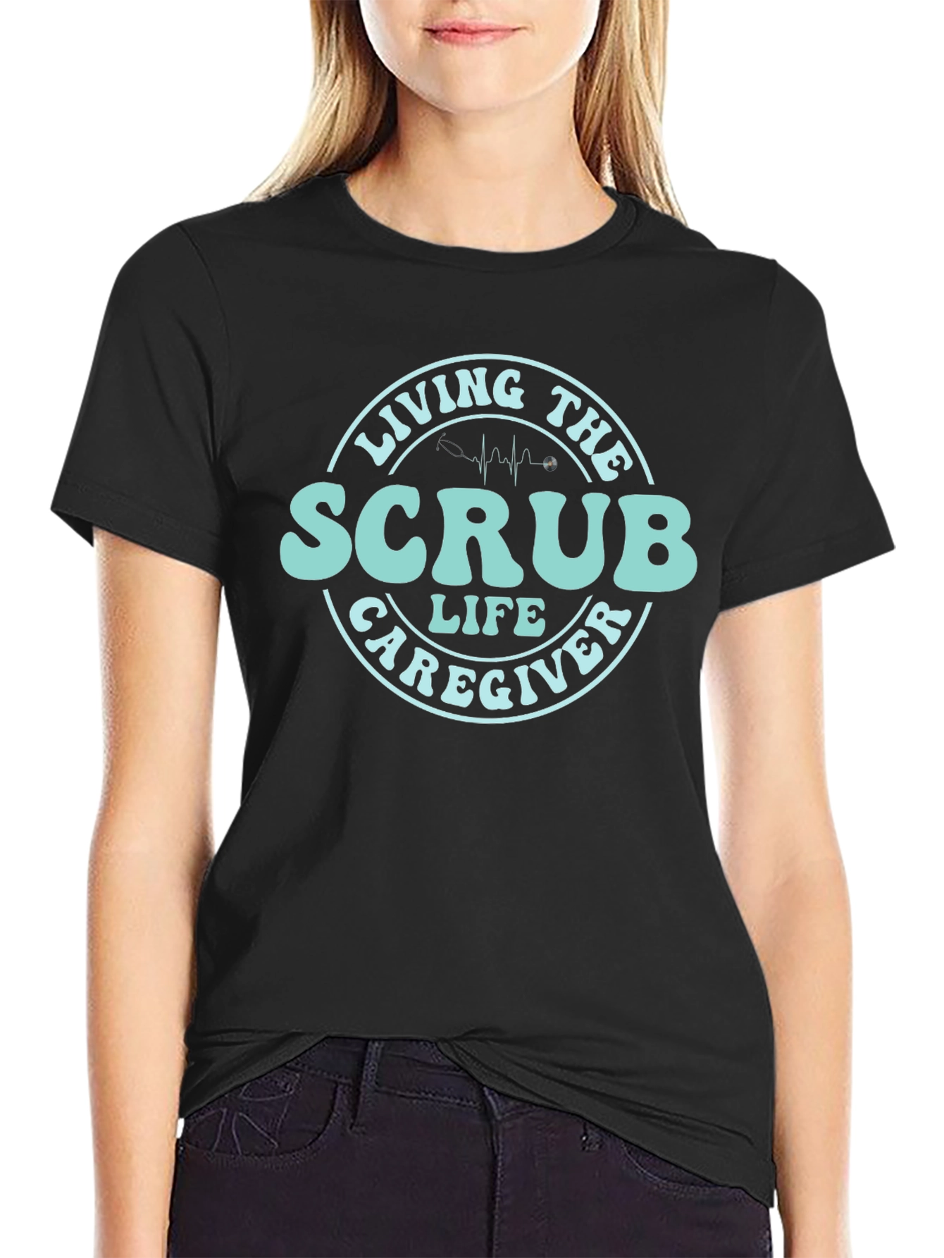 Scrub Life Caregiver T-Shirt - Medical Apparel