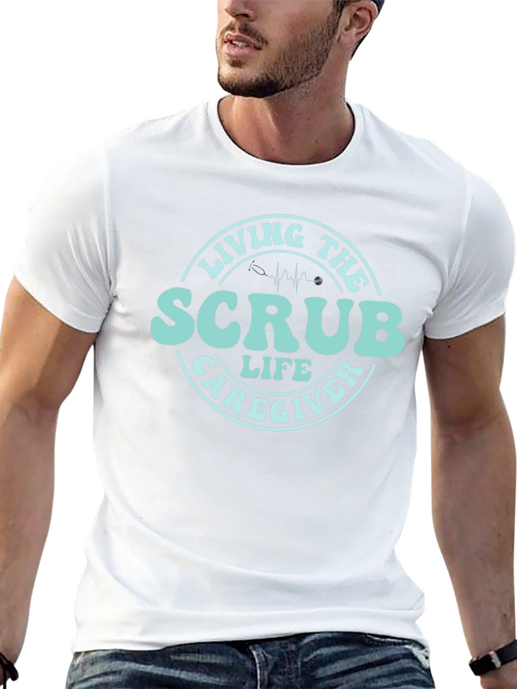Scrub Life Caregiver T-Shirt - Medical Apparel