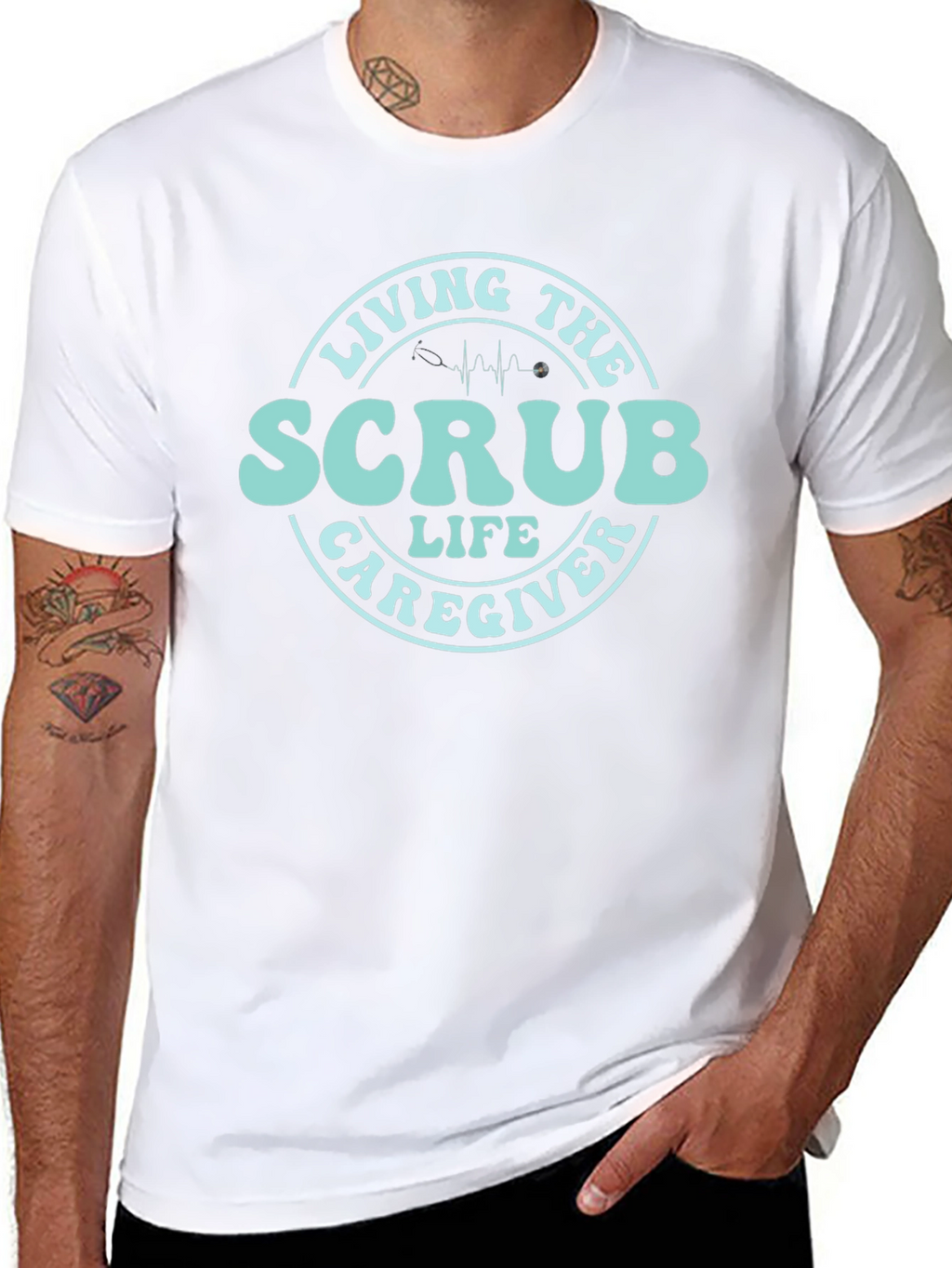 Scrub Life Caregiver T-Shirt - Medical Apparel