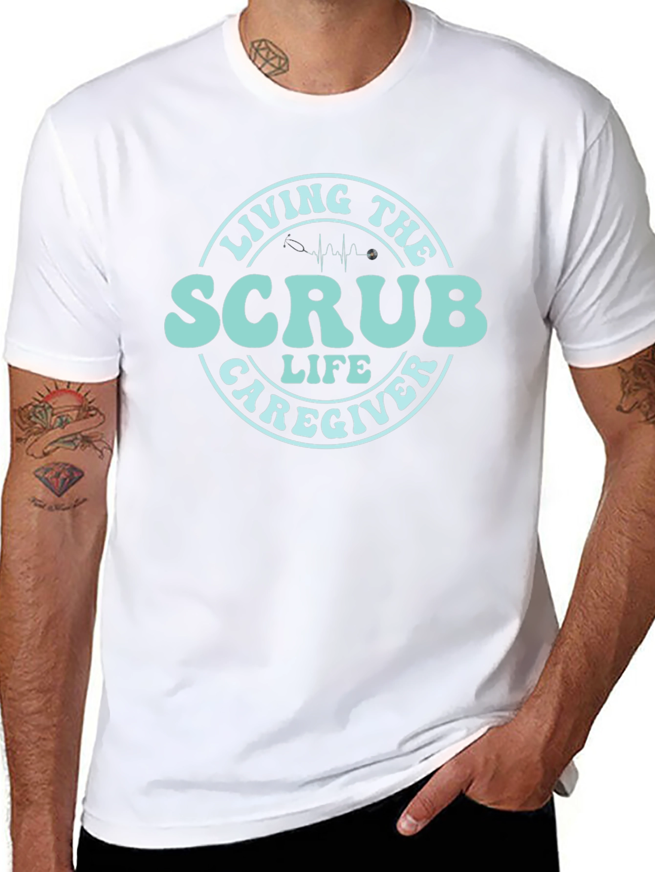 Scrub Life Caregiver T-Shirt - Medical Apparel