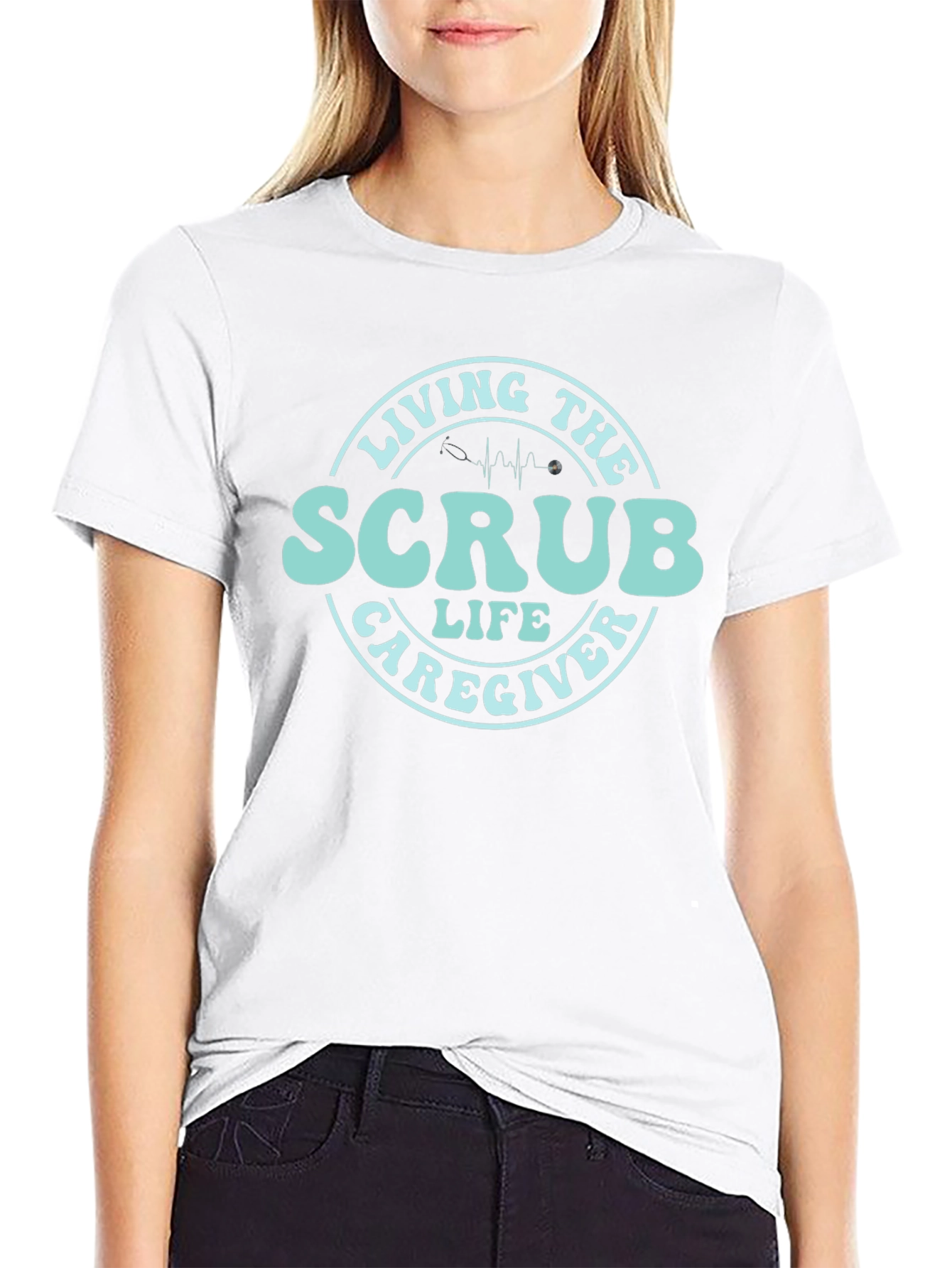 Scrub Life Caregiver T-Shirt - Medical Apparel