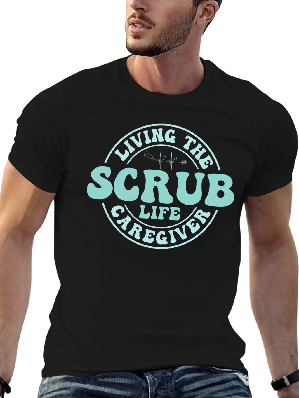 Scrub Life Caregiver T-Shirt - Medical Apparel