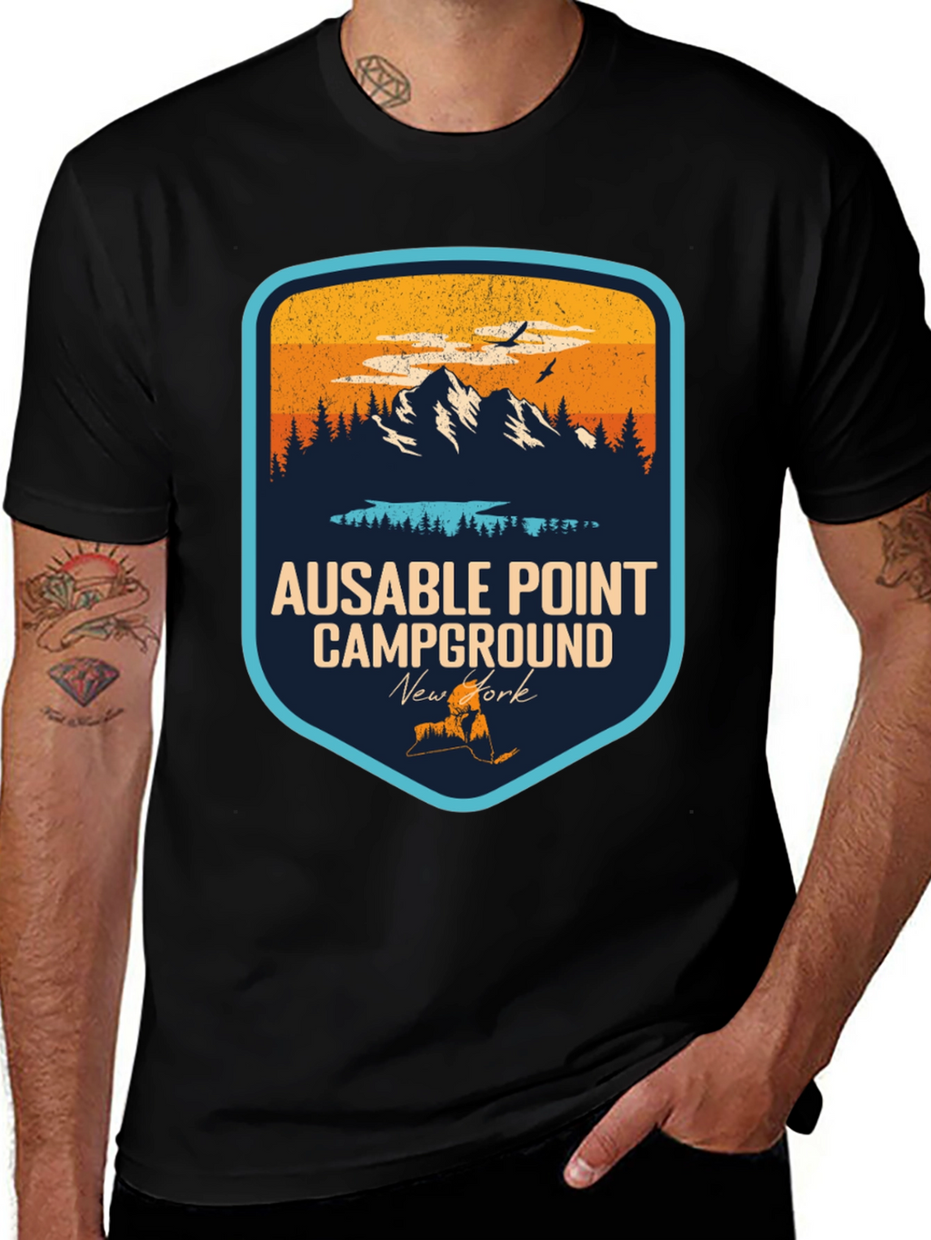 Ausable Point Campground Graphic T-Shirt