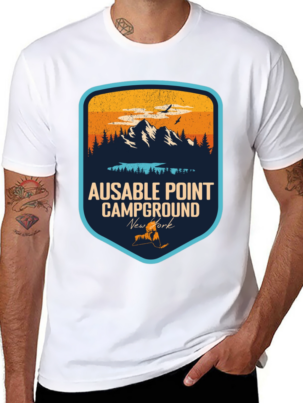 Ausable Point Campground Graphic T-Shirt