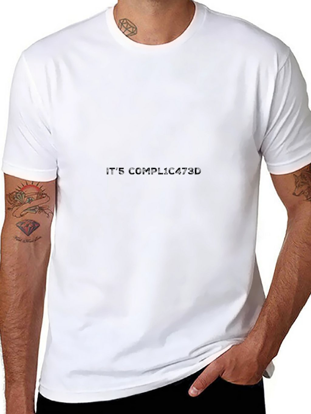 Its Complicated Black Graphic Tee