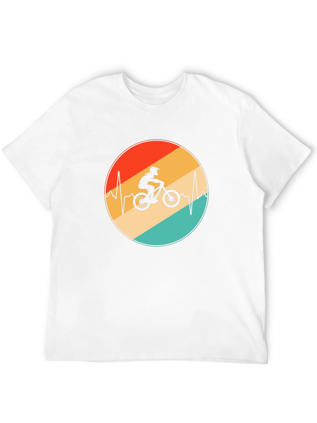 Mountain Bike Heartbeat Graphic Tee