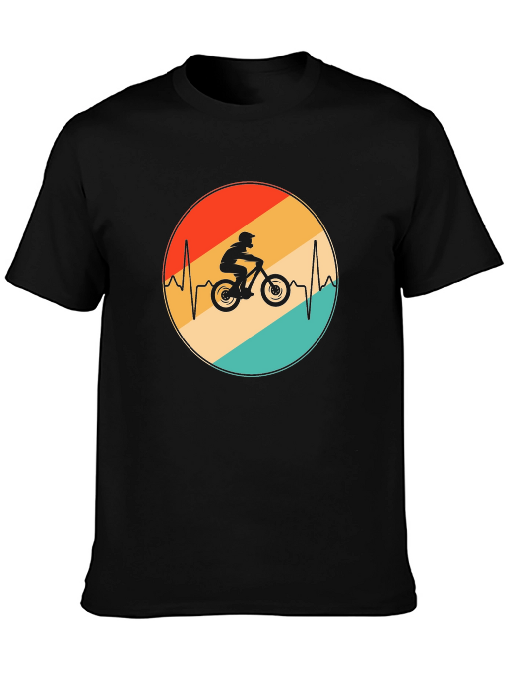 Mountain Bike Heartbeat Graphic Tee