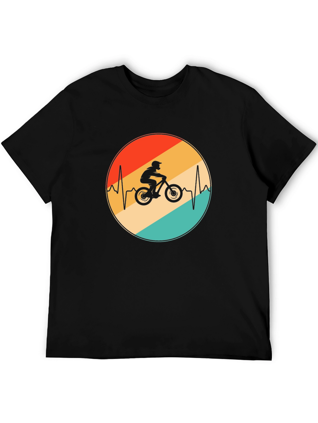 Mountain Bike Heartbeat Graphic Tee