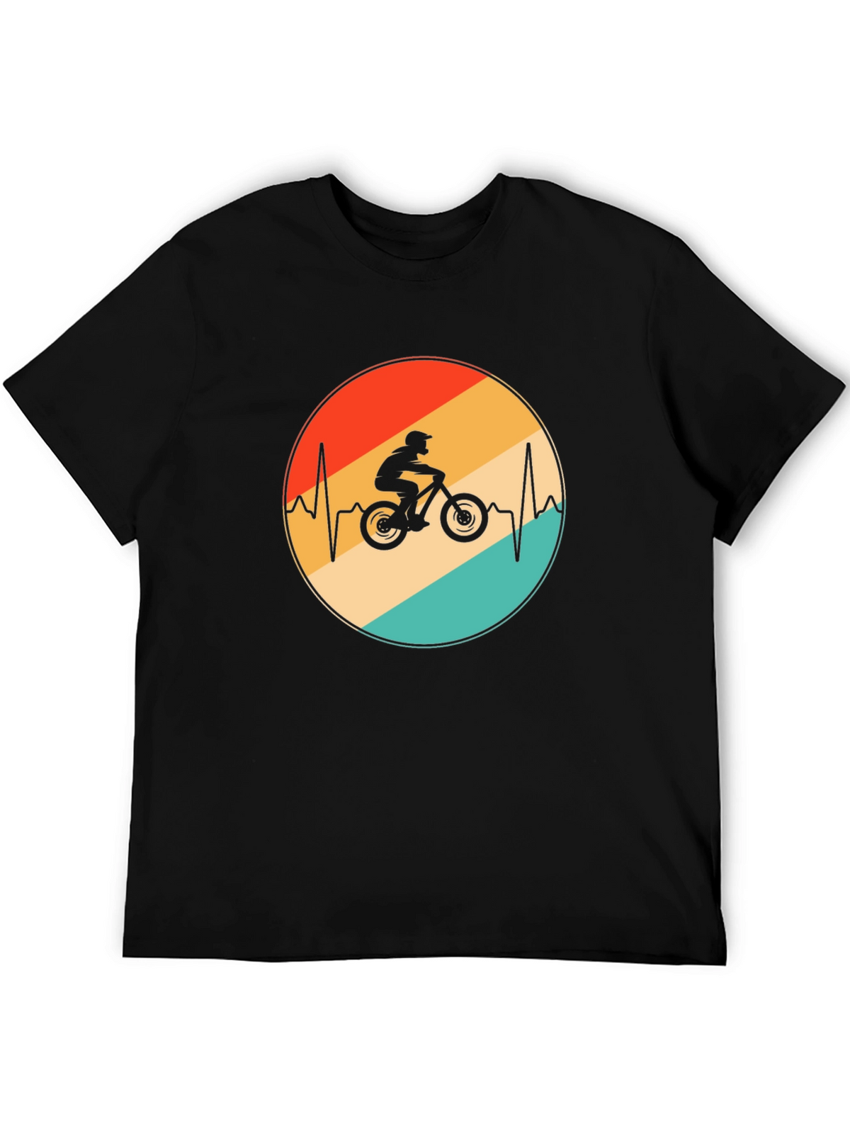 Mountain Bike Heartbeat Graphic Tee