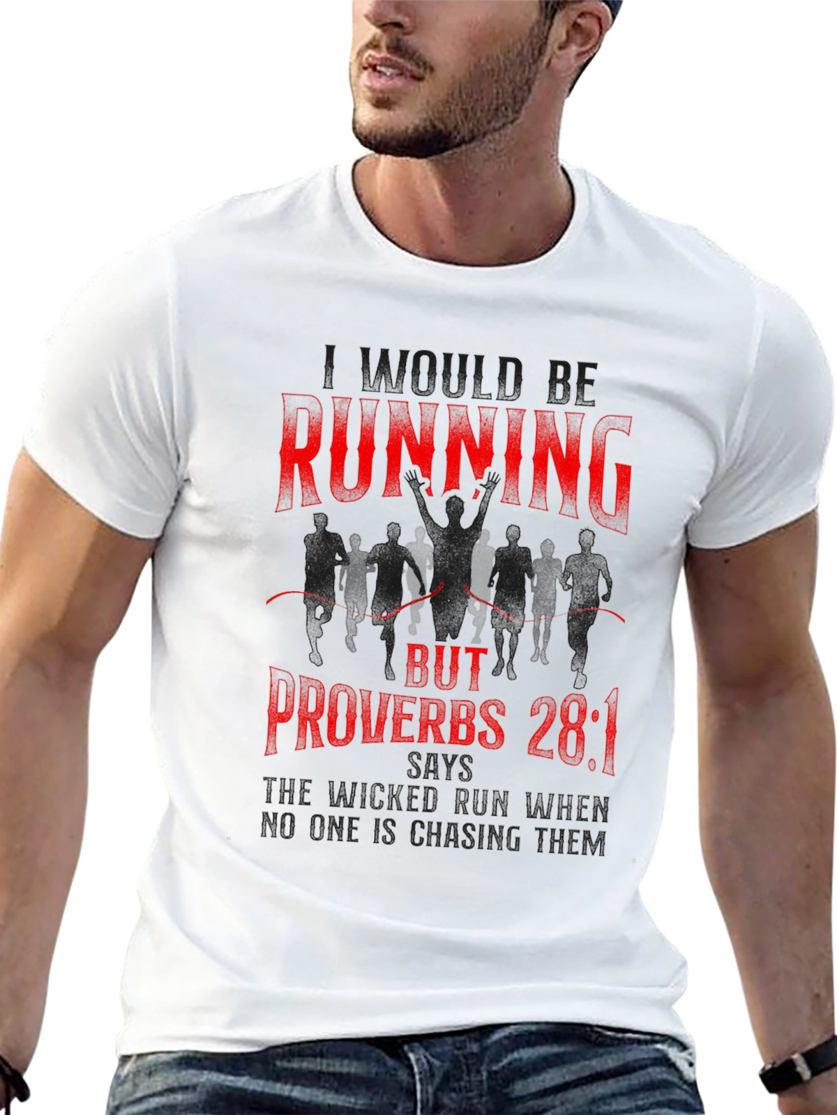 Running Proverbs Graphic T-Shirt