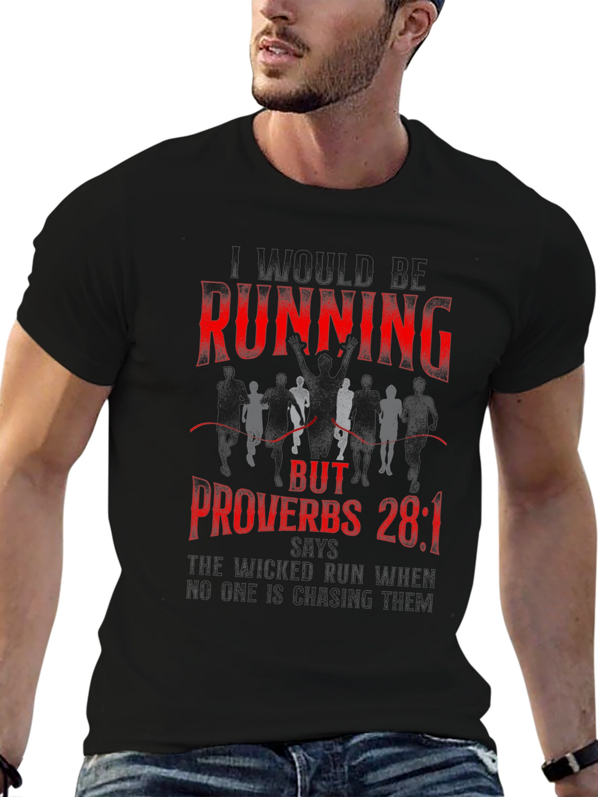 Running Proverbs Graphic T-Shirt