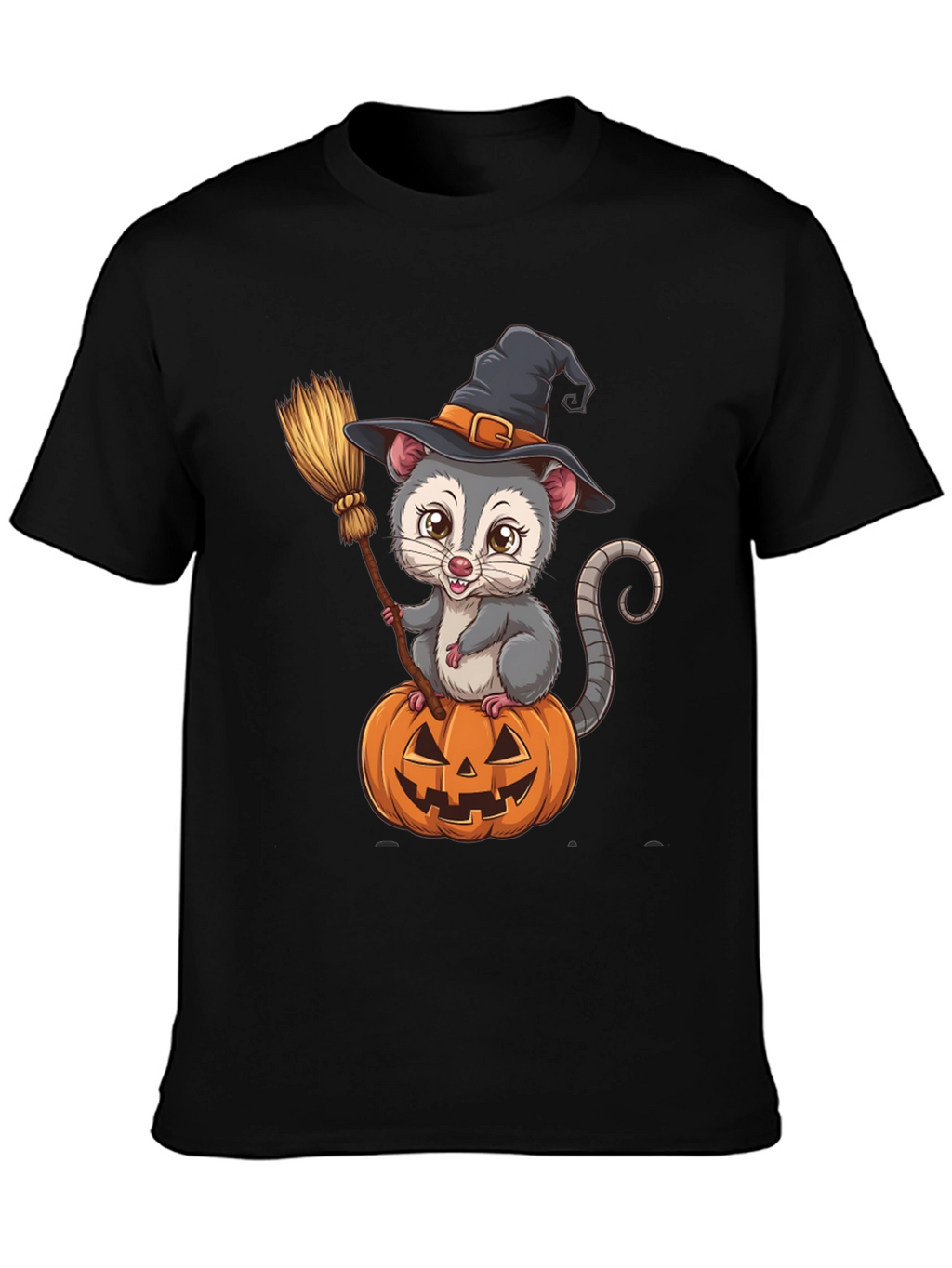 Opossum Witch Halloween T-Shirt