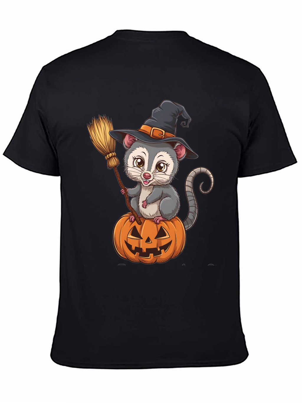 Opossum Witch Halloween T-Shirt