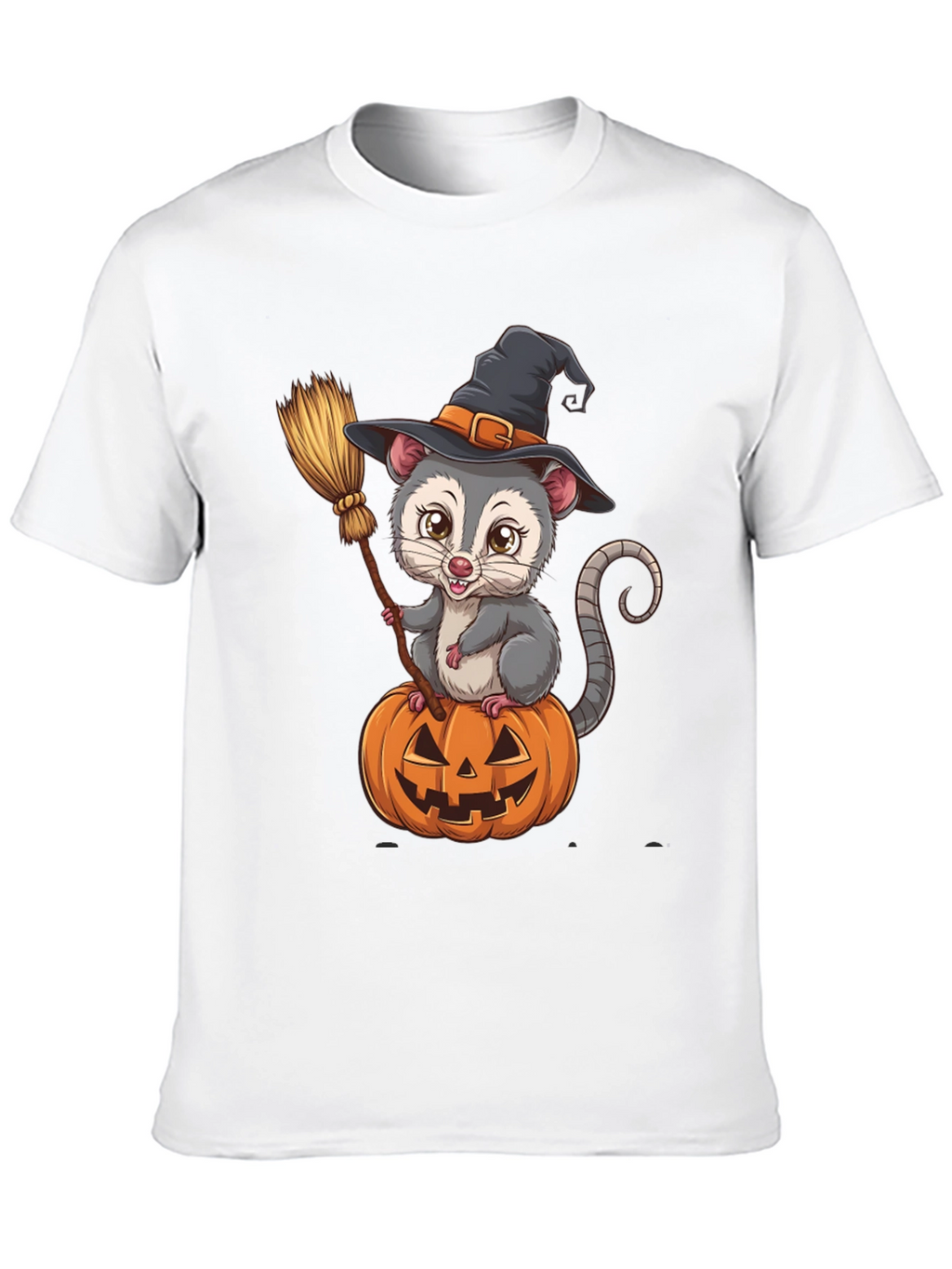 Opossum Witch Halloween T-Shirt