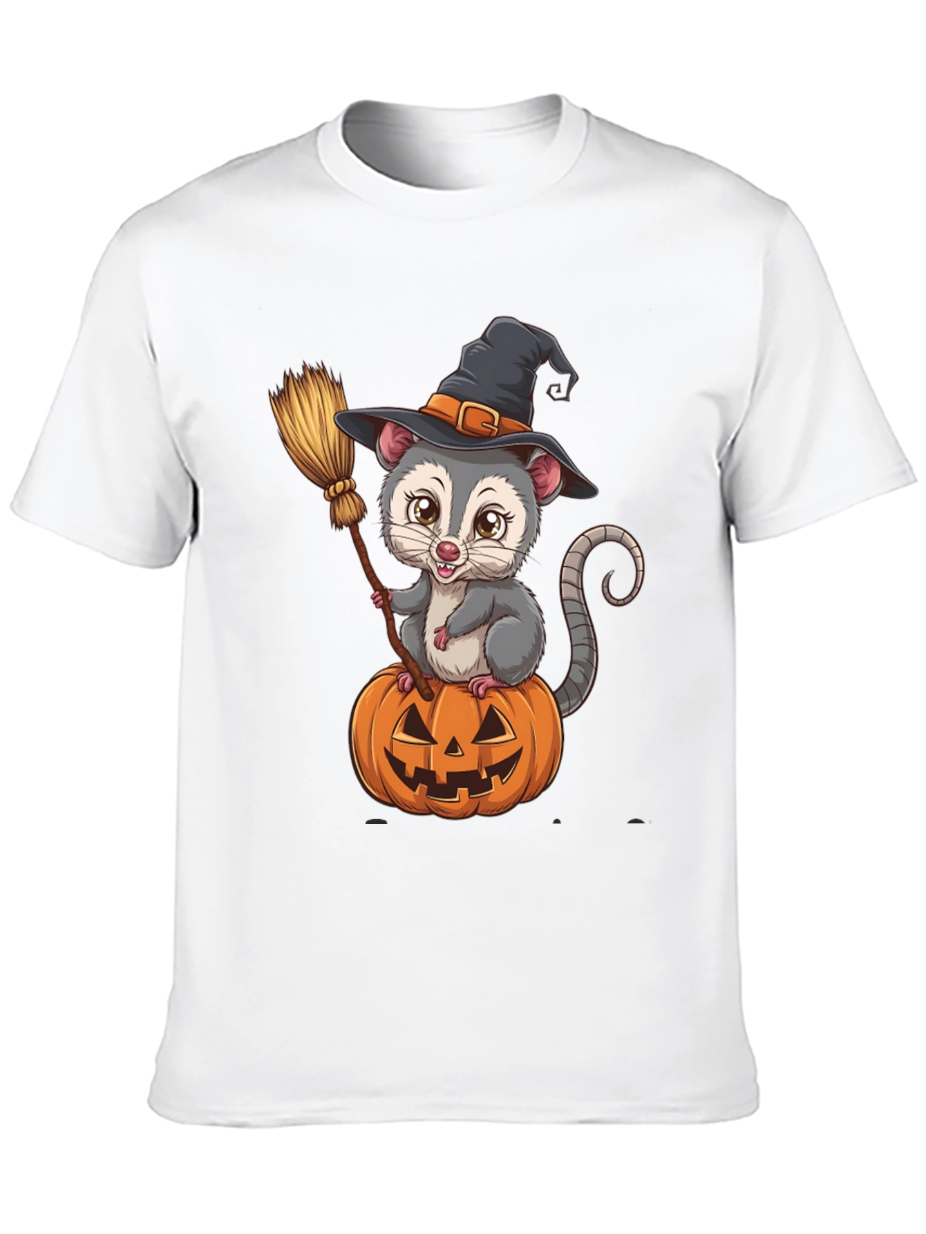 Opossum Witch Halloween T-Shirt