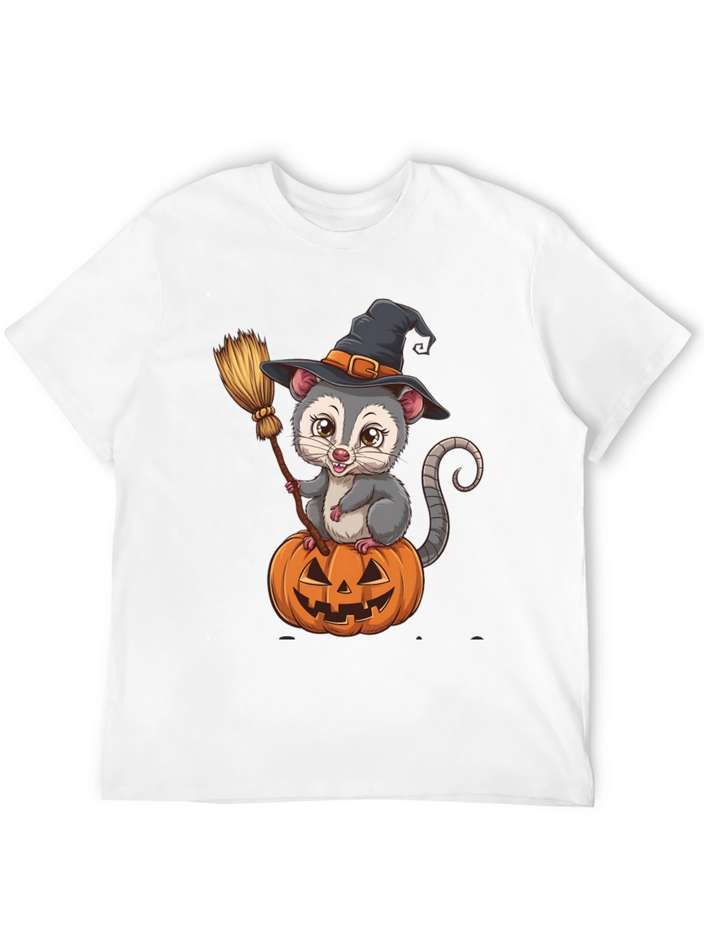 Opossum Witch Halloween T-Shirt